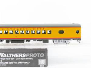 HO Walthers Proto 920-9162 MILW 85' 52-Seat Coach Passenger Car #545 wLights