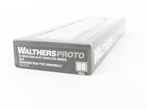 HO Walthers Proto 920-9162 MILW 85' 52-Seat Coach Passenger Car #545 wLights