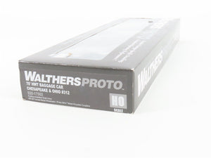 HO Scale Walthers Proto 920-17502 C&O Railway 70' HWT Baggage Passenger Car #312