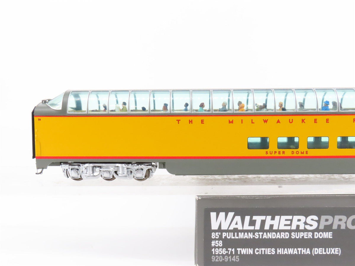 HO Scale Walthers Proto 920-9145 MILW 85&#39; Super Dome Passenger Car #58