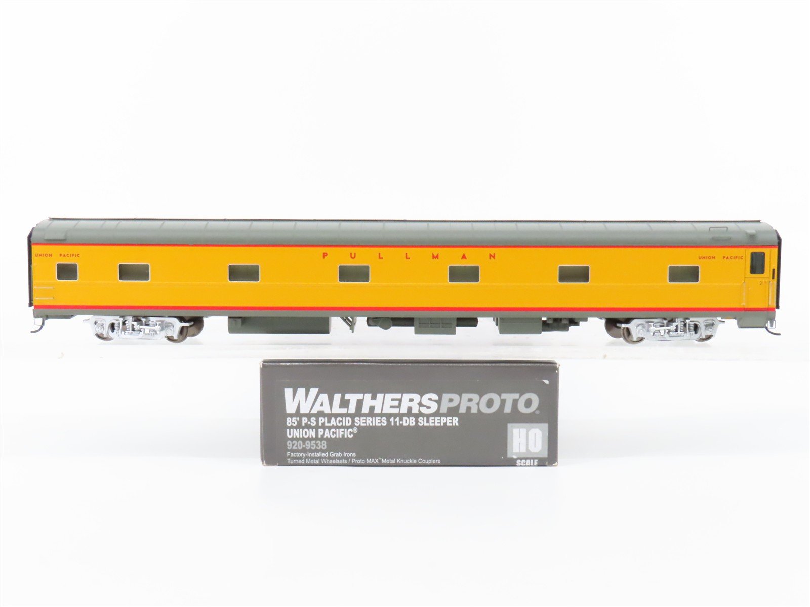 HO Scale Walthers Proto 920-9538 UP 85' P-S 11-DB Placid Sleeper Passenger Car