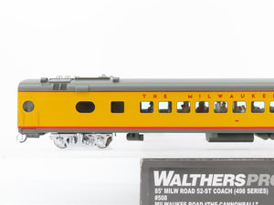 HO Walthers Proto 920-9160 MILW 85' 52-Seat Coach Passenger Car #508 w/ Lights