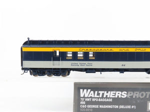 HO Scale Walthers Proto 920-9510 C&O 70' HWT RPO-Baggage Passenger Car #86