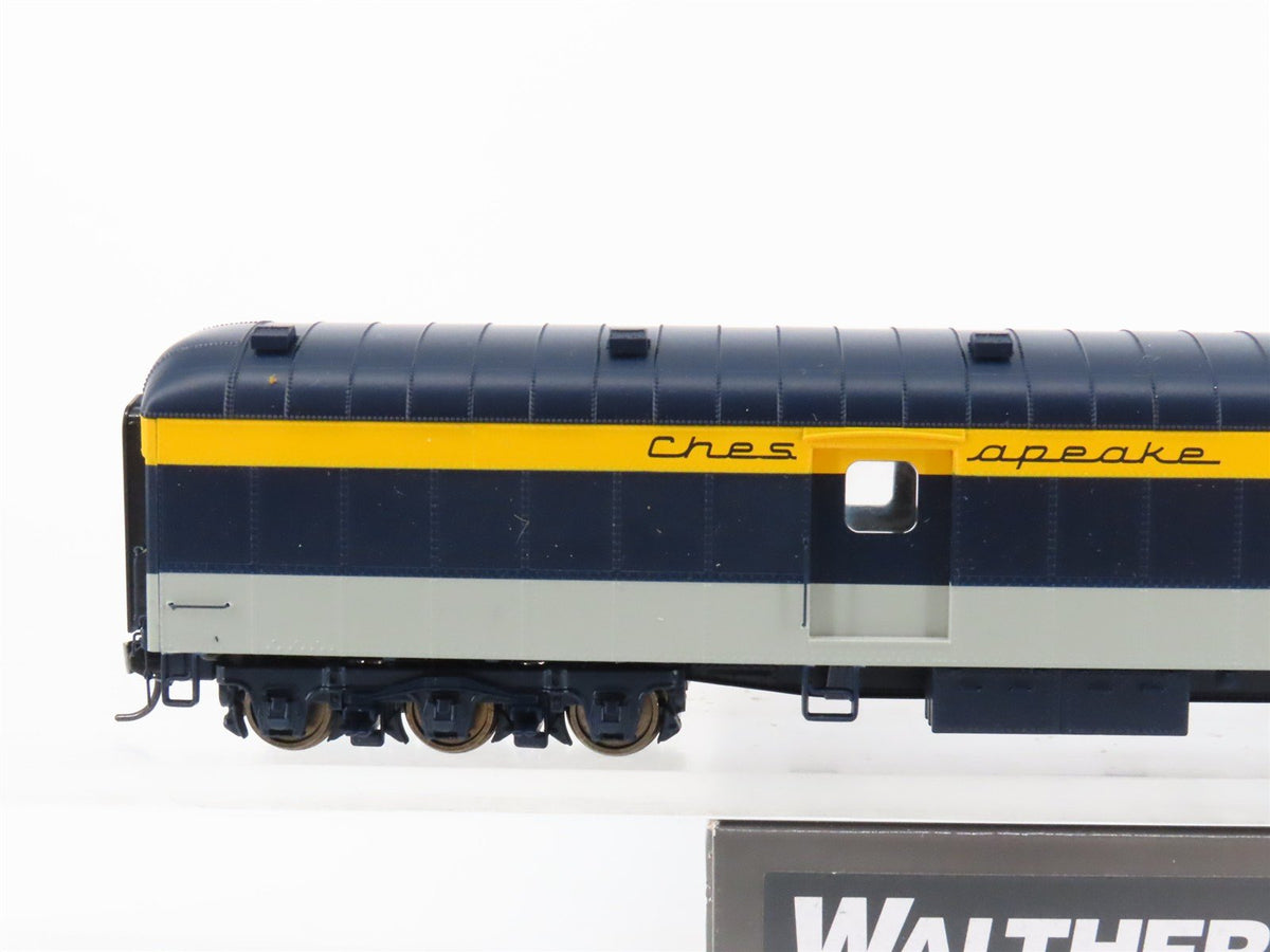 HO Scale Walthers Proto 920-9501 C&amp;O Railway 70&#39; ACF Baggage Passenger Car