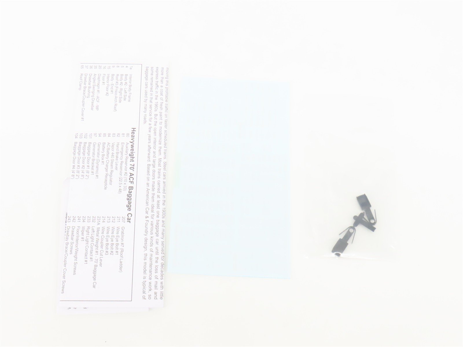 HO Scale Walthers Proto 920-9501 C&O Railway 70' ACF Baggage Passenger Car