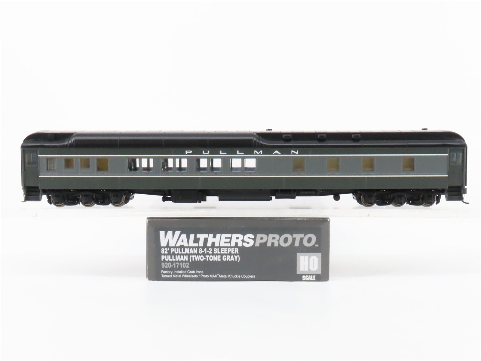 HO Walthers Proto 920-17102 Pullman 2-Tone Gary 82' Sleeper 8-1-2 Passenger Car