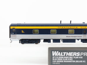 HO Walthers Proto 920-9516 C&O 85' P-S Dorm-Diner Passenger Car #2606 w/ Lights