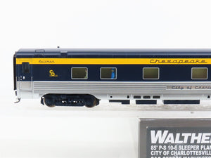 HO Walthers 920-9514 C&O 85' P-S 10-6 Sleeper Passenger Car 