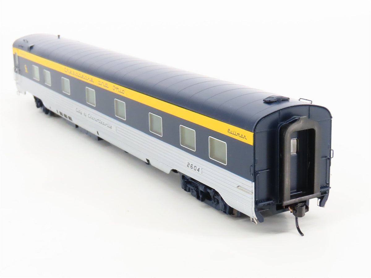 HO Walthers 920-9514 C&amp;O 85&#39; P-S 10-6 Sleeper Passenger Car &quot;Charlottesville&quot;