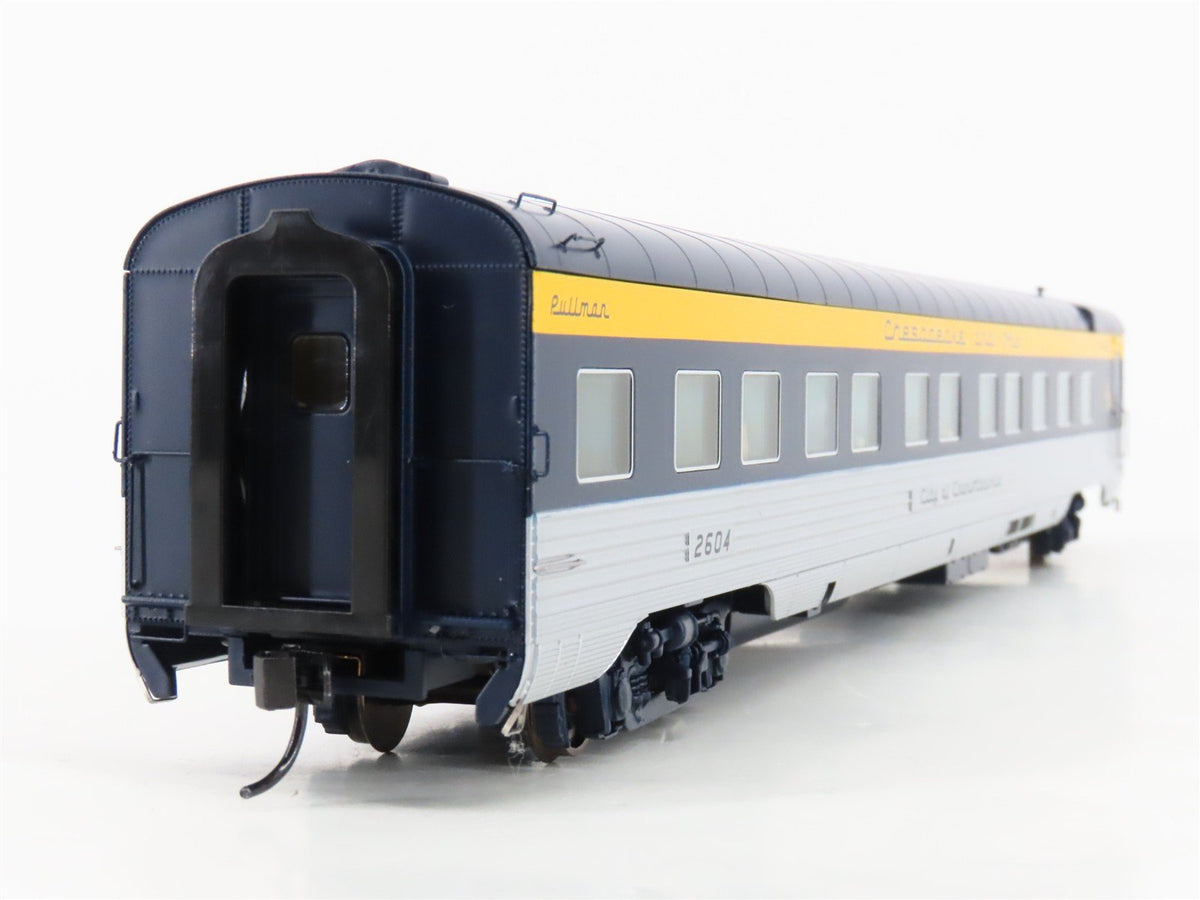 HO Walthers 920-9514 C&amp;O 85&#39; P-S 10-6 Sleeper Passenger Car &quot;Charlottesville&quot;