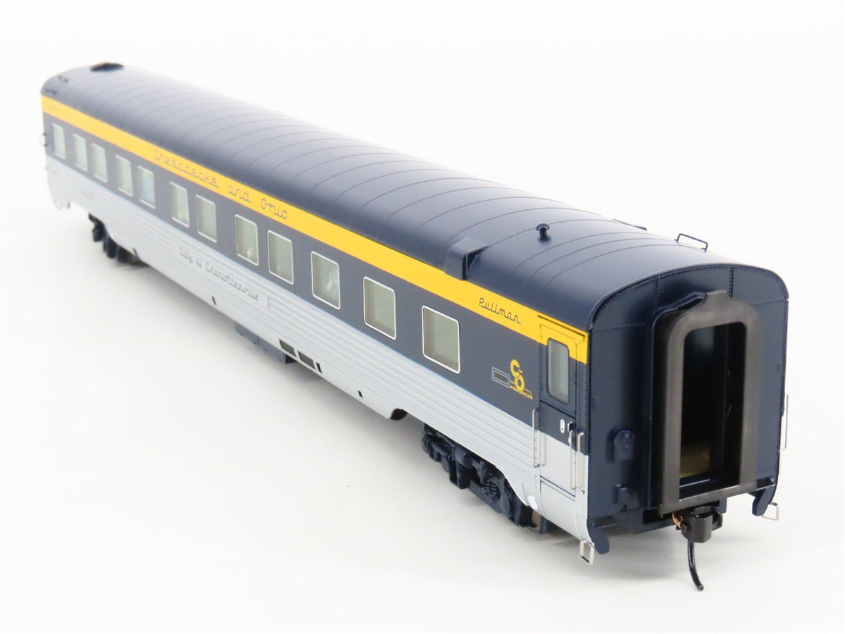 HO Walthers 920-9514 C&amp;O 85&#39; P-S 10-6 Sleeper Passenger Car &quot;Charlottesville&quot;