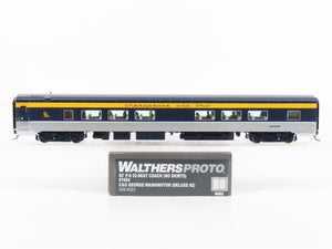HO Walthers 920-9523 C&O 85' P-S 52-Seat Coach Passenger Car #1654 w/Lights
