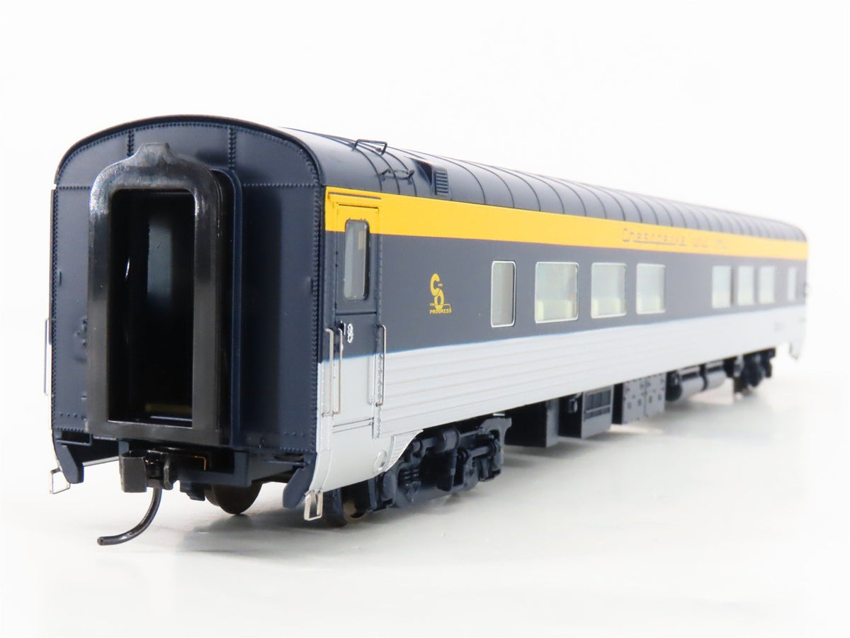 HO Walthers 920-9523 C&amp;O 85&#39; P-S 52-Seat Coach Passenger Car #1654 w/Lights