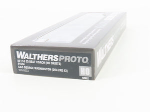 HO Walthers 920-9523 C&O 85' P-S 52-Seat Coach Passenger Car #1654 w/Lights