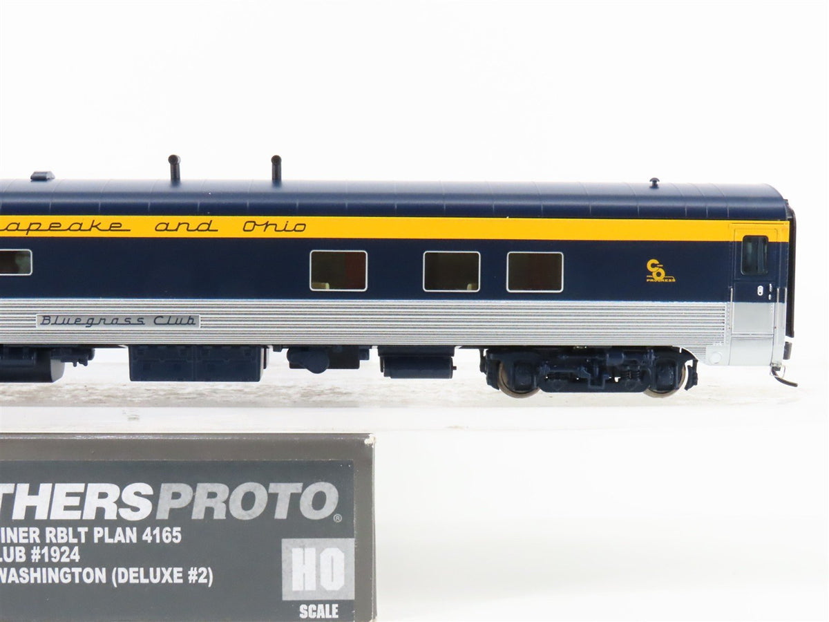 HO Scale Walthers 920-9526 C&amp;O 85&#39; P-S Dorm-Diner Plan 4165 Passenger Car #1924
