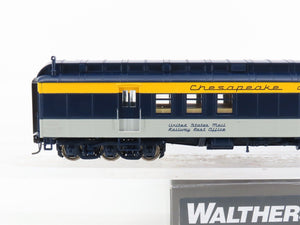 HO Scale Walthers 920-9520 C&O 70' Heavyweight RP-Baggage Passenger Car #89