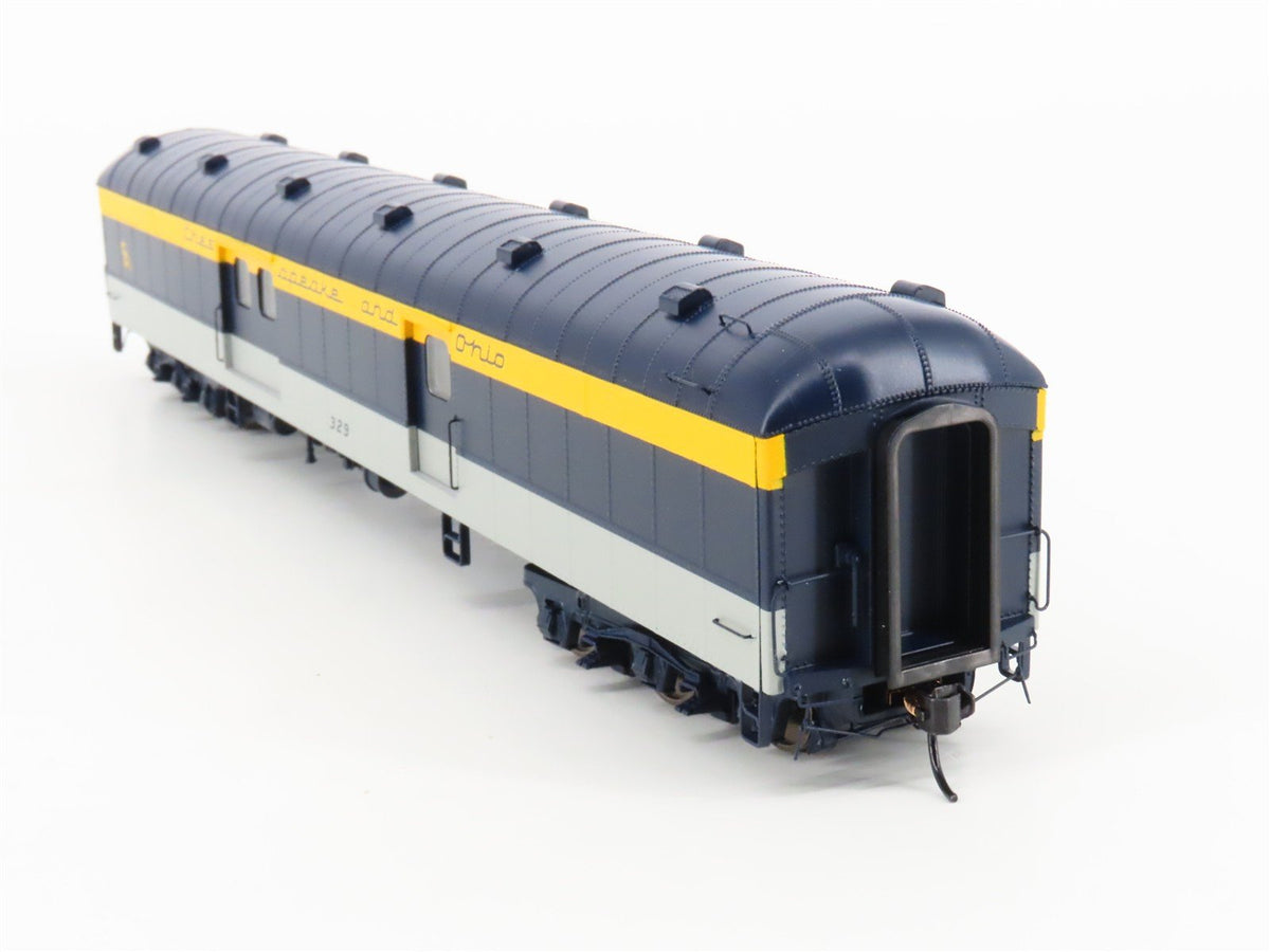 HO Walthers 920-9521 C&amp;O George Washington 70&#39; ACF Baggage Passenger Car #329