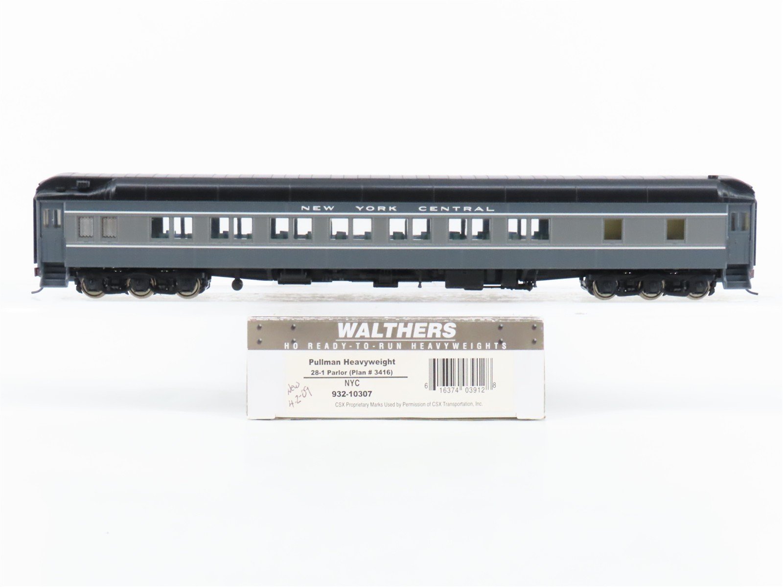 HO Scale Walthers 932-10307 NYC Railway Pullman HW 28-1 Parlor Passenger Car