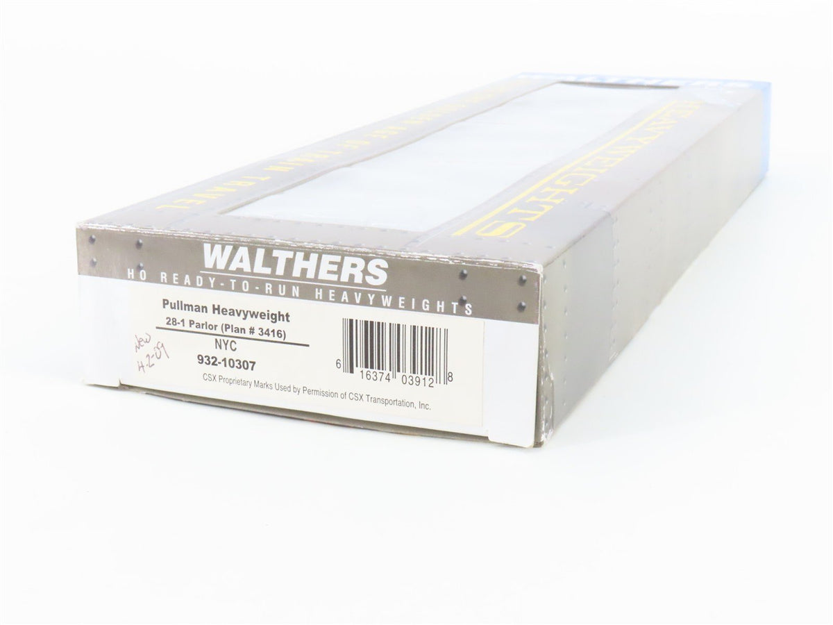 HO Scale Walthers 932-10307 NYC Railway Pullman HW 28-1 Parlor Passenger Car