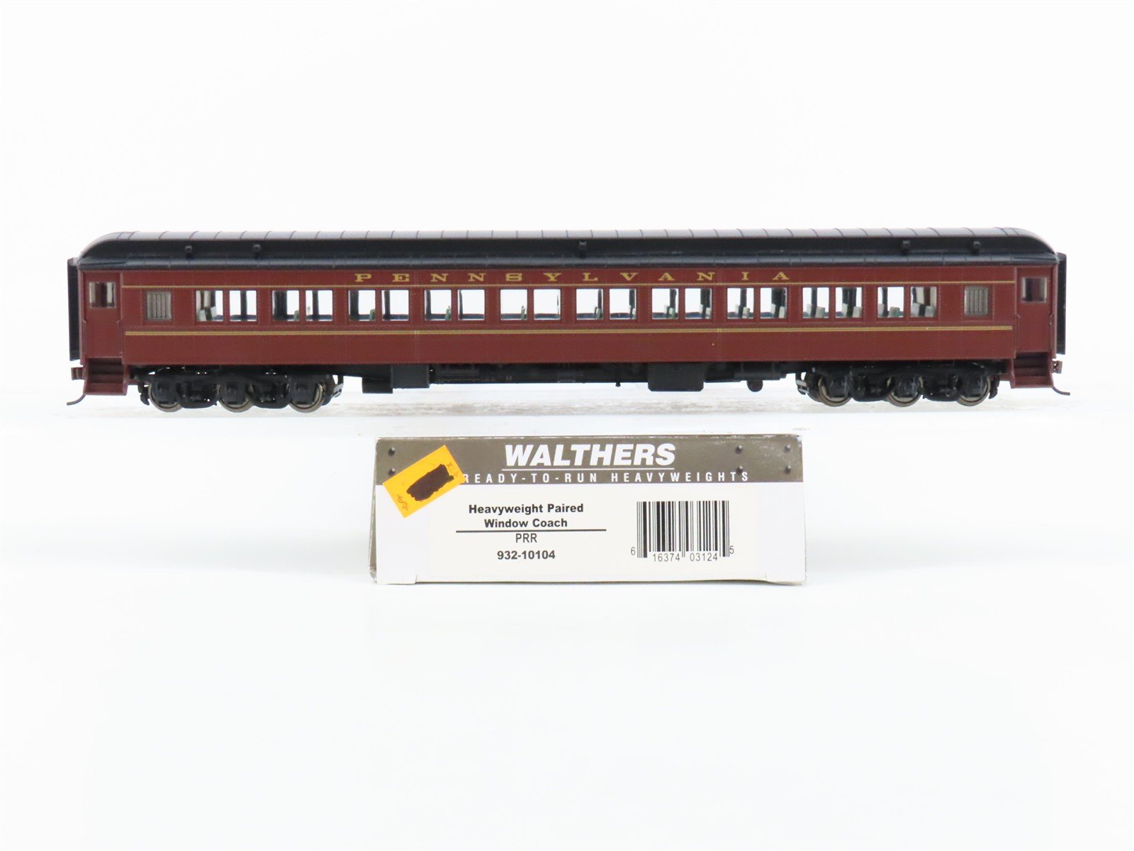 HO Walthers Classic 932-10104 PRR Pennsylvania Pullman HW Coach Passenger Car