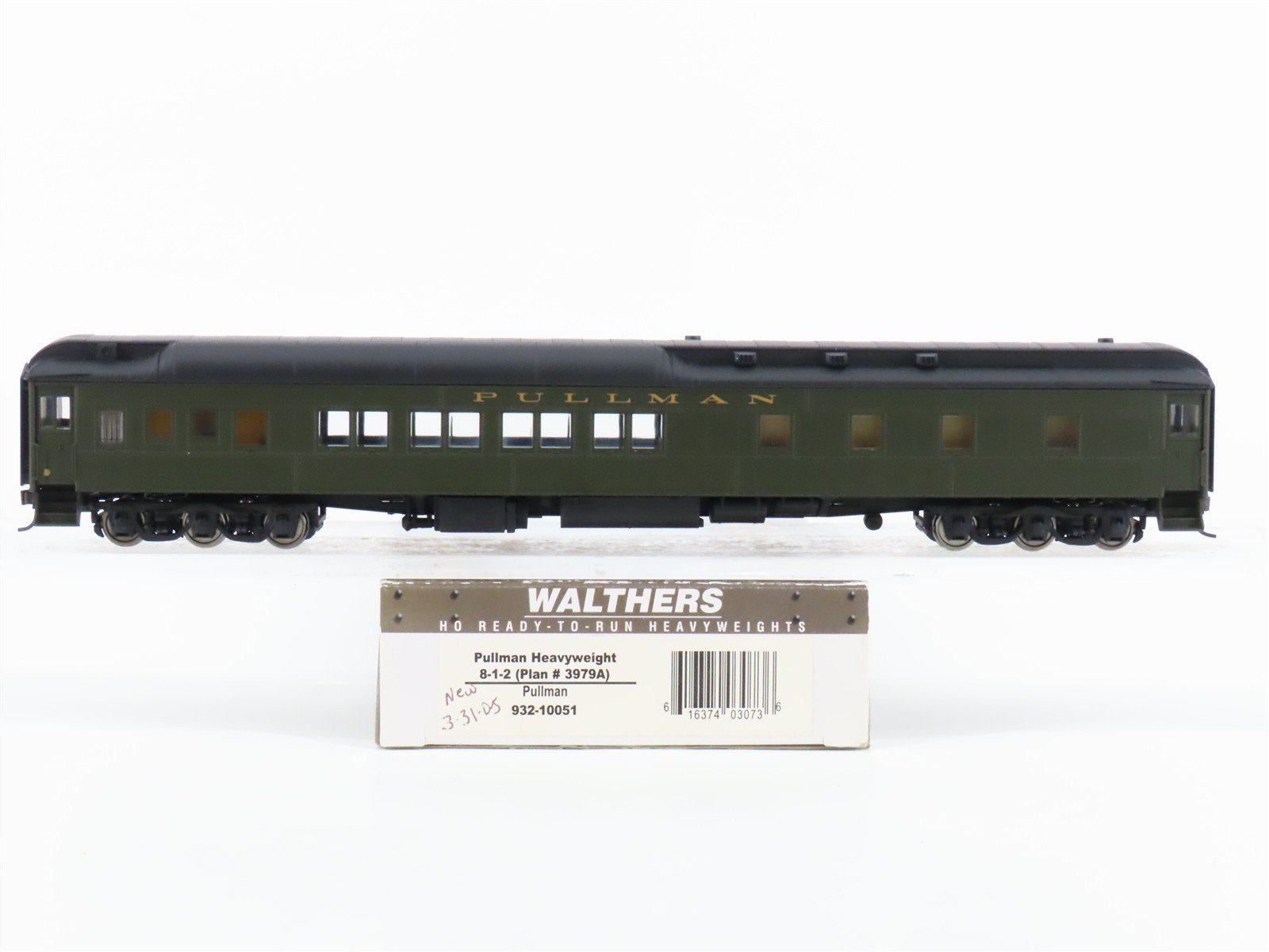 HO Scale Walthers Classic 932-10051 Pullman HW 8-1-2 Plan 3979A Passenger Car