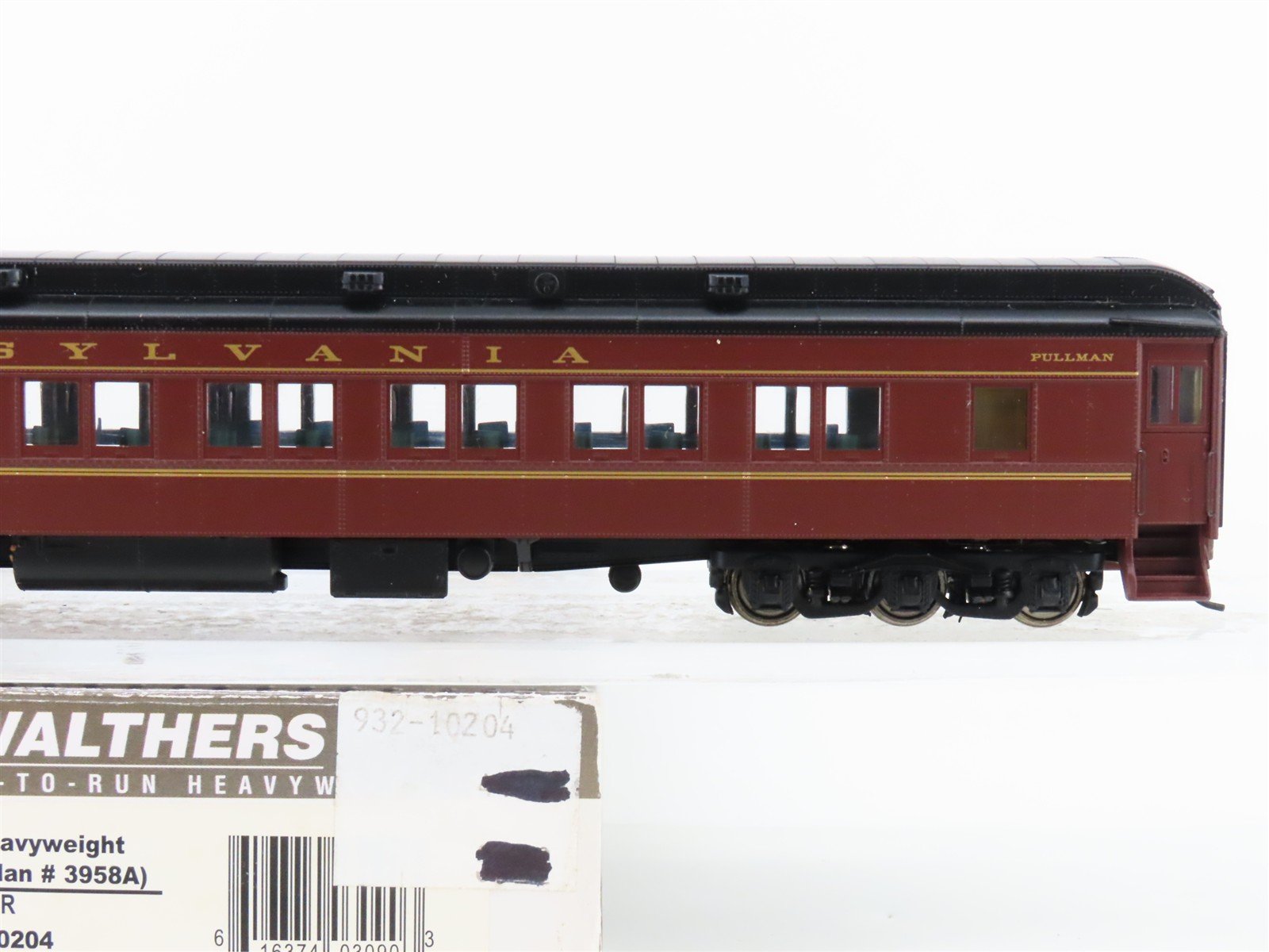 HO Walthers Classic 932-10204 PRR Railway Pullman HW 14 Section Passenger Car
