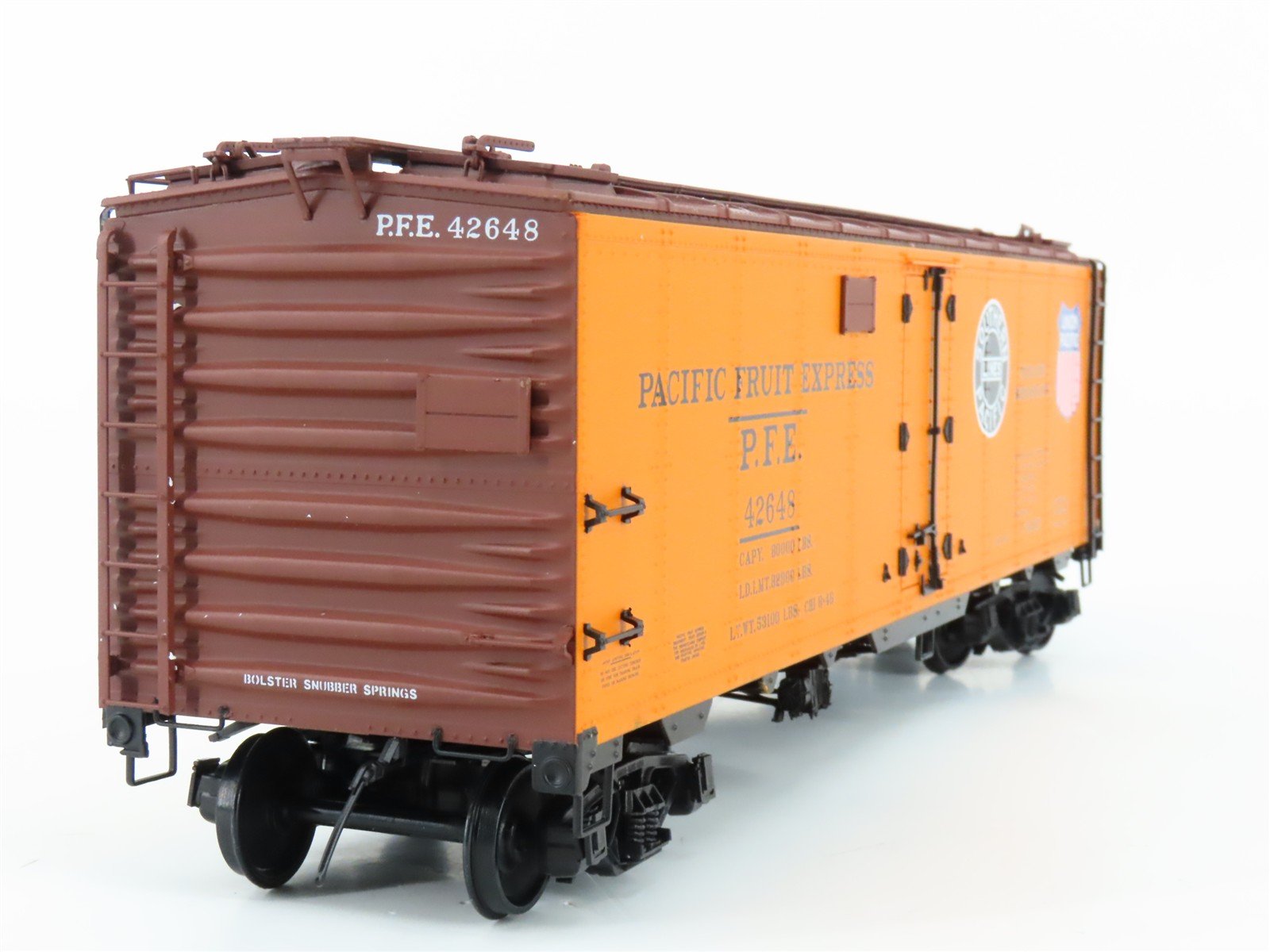 O 2-Rail Intermountain 25302S-52 PFE/UP Pacific Fruit Steel Ice Reefer #42648