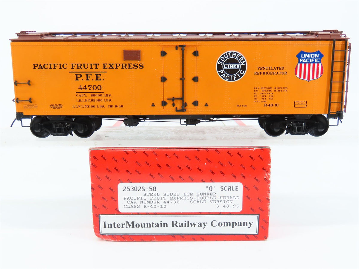 O Scale 2-Rail InterMountain 25302S-58 PFE Pacific Fruit Express Reefer #44700