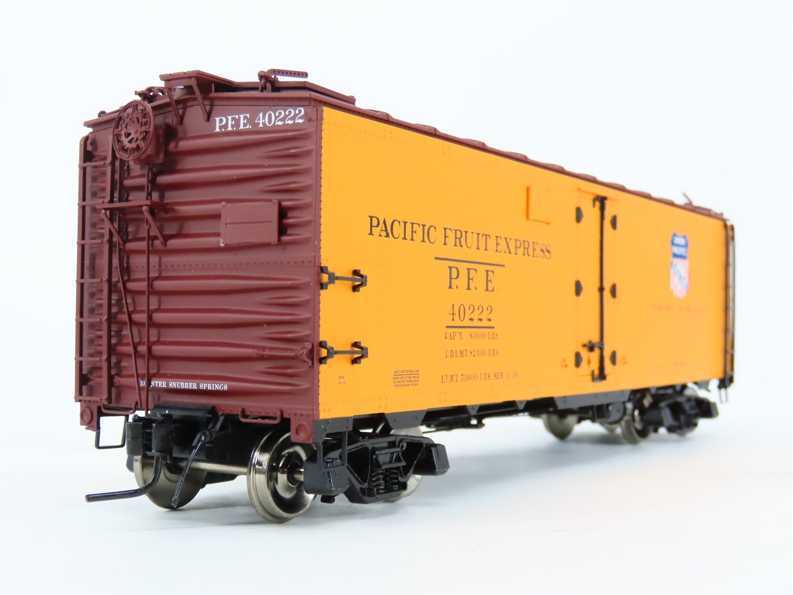 O Scale 2-Rail Atlas 9513-5 SP UP PFE Pacific Fruit Express 40' Reefer #40222