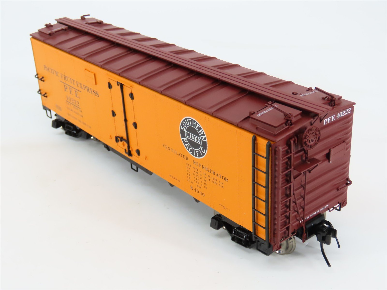 O Scale 2-Rail Atlas 9513-5 SP UP PFE Pacific Fruit Express 40' Reefer #40222