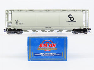 O Scale 2-Rail Atlas 3002205A C&O Chesapeake & Ohio 6-Bay Covered Hopper #2512