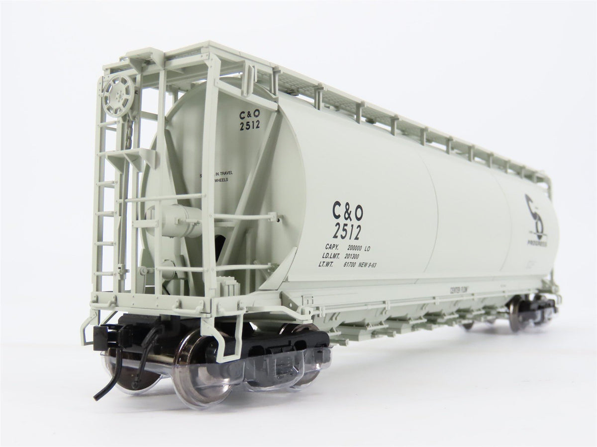 O Scale 2-Rail Atlas 3002205A C&amp;O Chesapeake &amp; Ohio 6-Bay Covered Hopper #2512