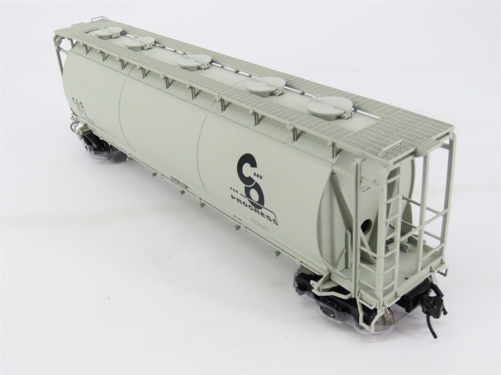 O Scale 2-Rail Atlas 3002205A C&O Chesapeake & Ohio 6-Bay Covered Hopper #2512