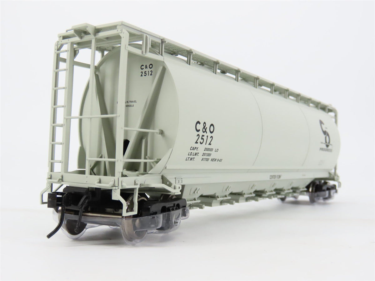 O Scale 2-Rail Atlas 3002205A C&amp;O Chesapeake &amp; Ohio 6-Bay Covered Hopper #2512