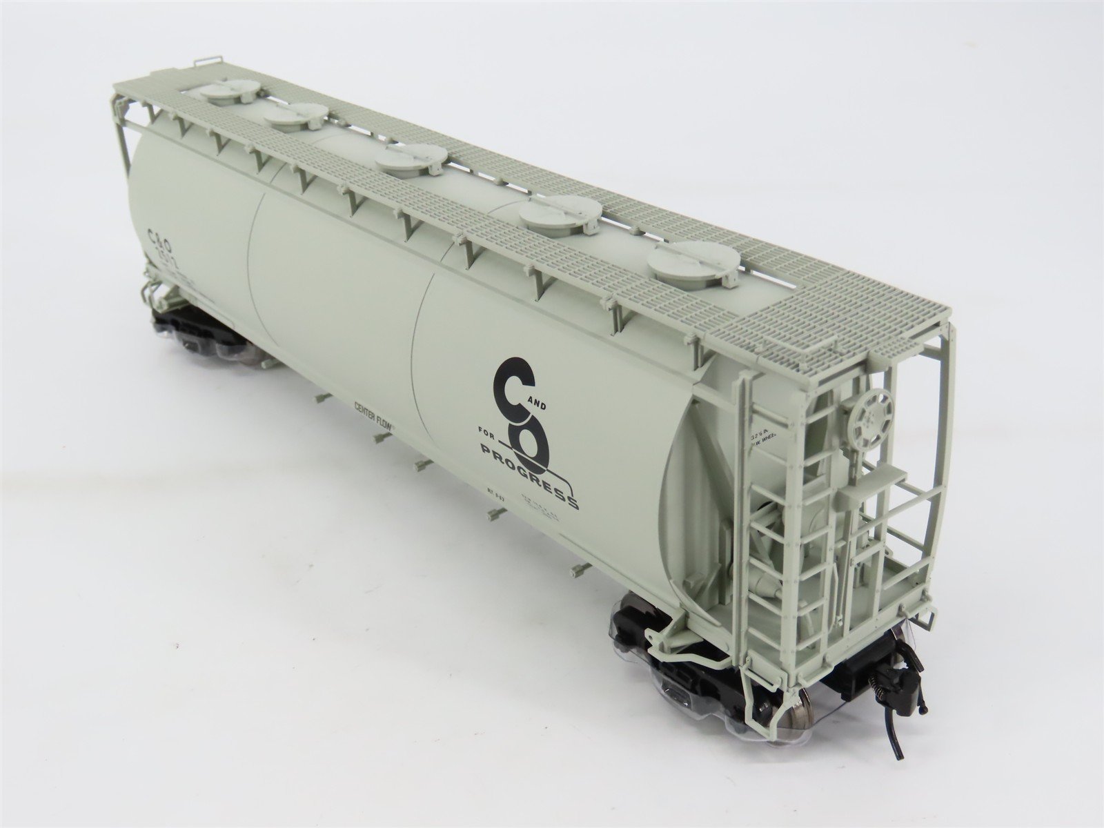 O Scale 2-Rail Atlas 3002205A C&O Chesapeake & Ohio 6-Bay Covered Hopper #2512