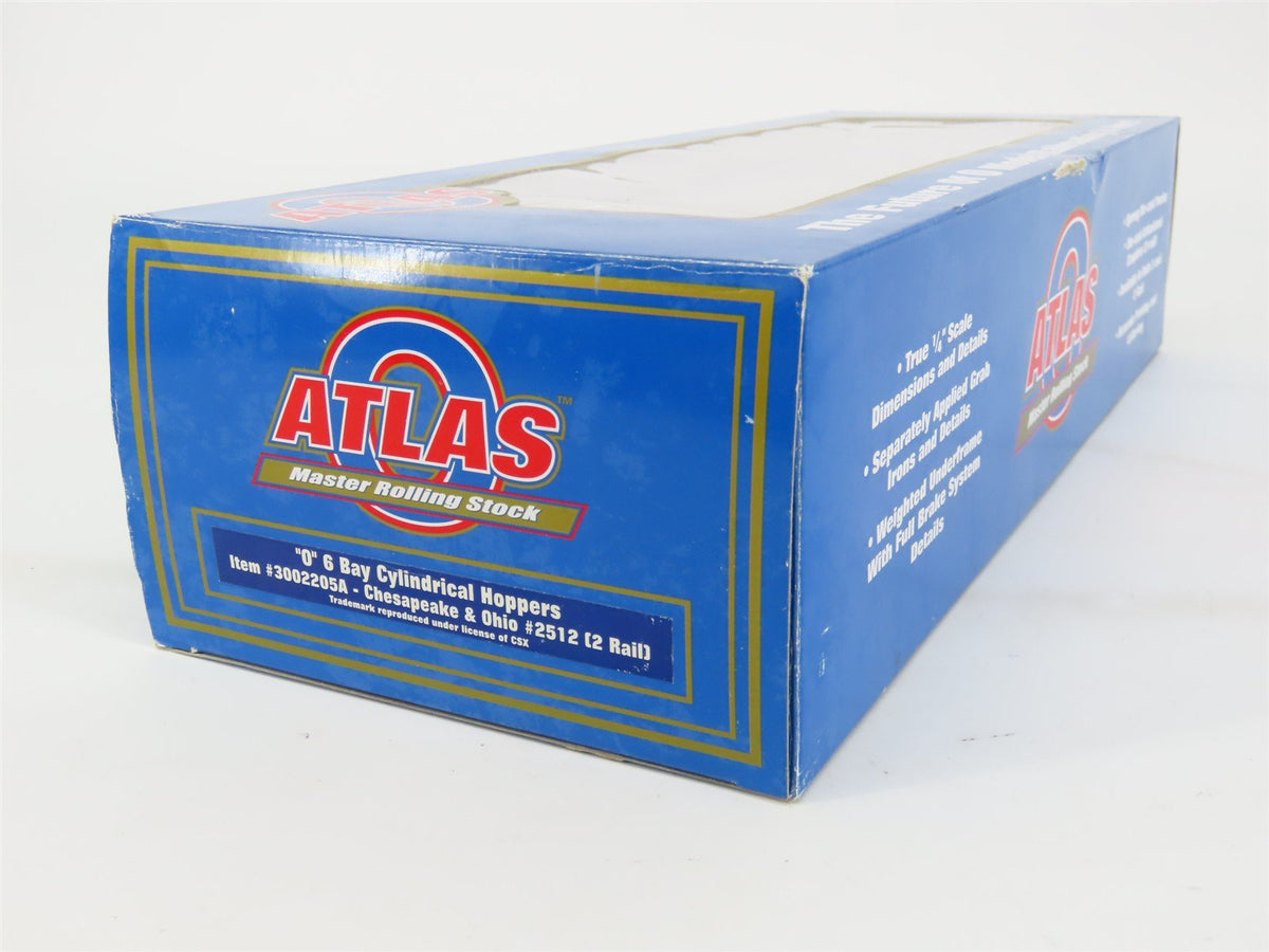 O Scale 2-Rail Atlas 3002205A C&amp;O Chesapeake &amp; Ohio 6-Bay Covered Hopper #2512