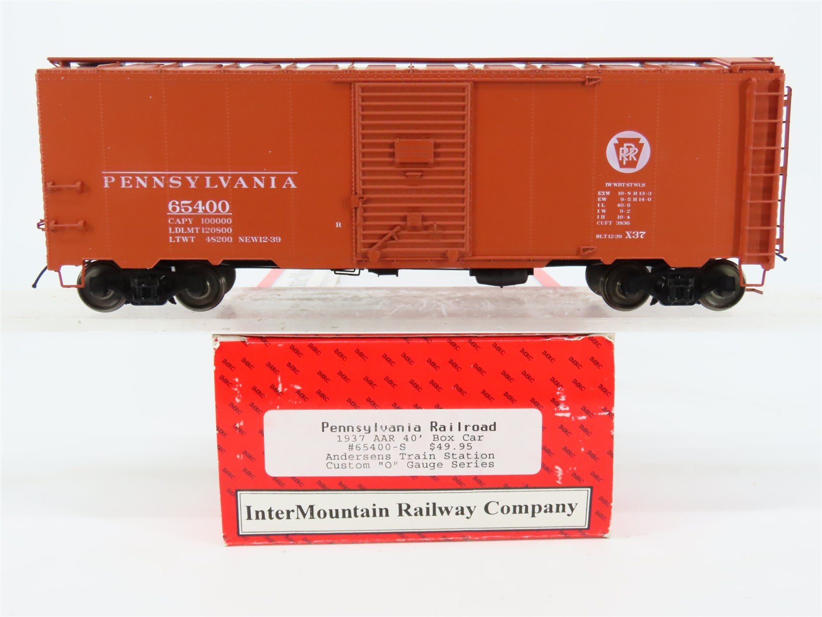 O Scale 2-Rail InterMountain 65400-S PRR Pennsylvania Railroad Box Car #65400
