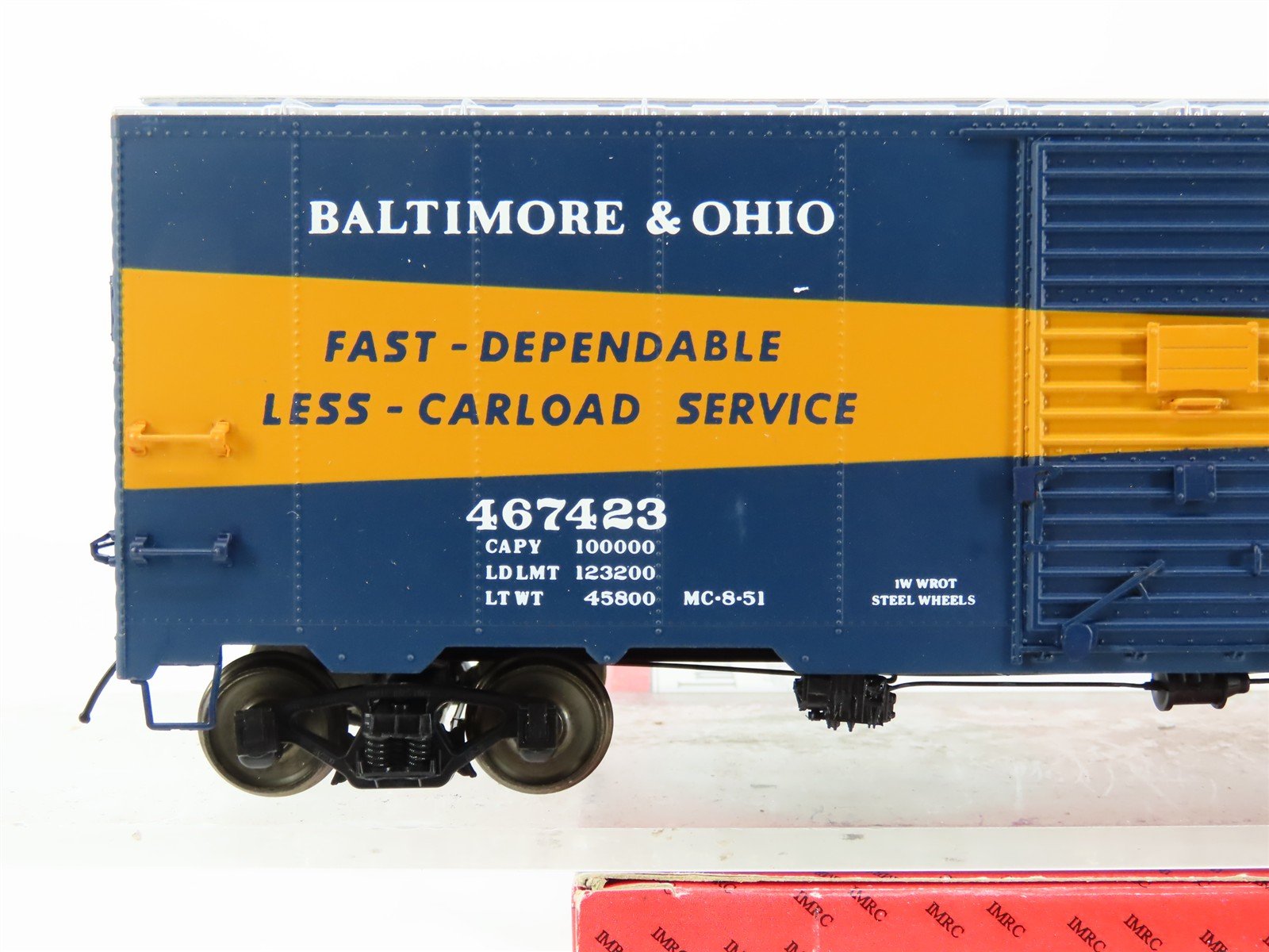O Scale 2-Rail InterMountain 25146S-04 B&O Time-Saver 40' Box Car #467423