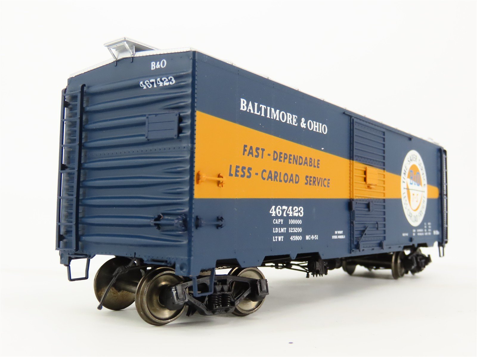 O Scale 2-Rail InterMountain 25146S-04 B&O Time-Saver 40' Box Car #467423