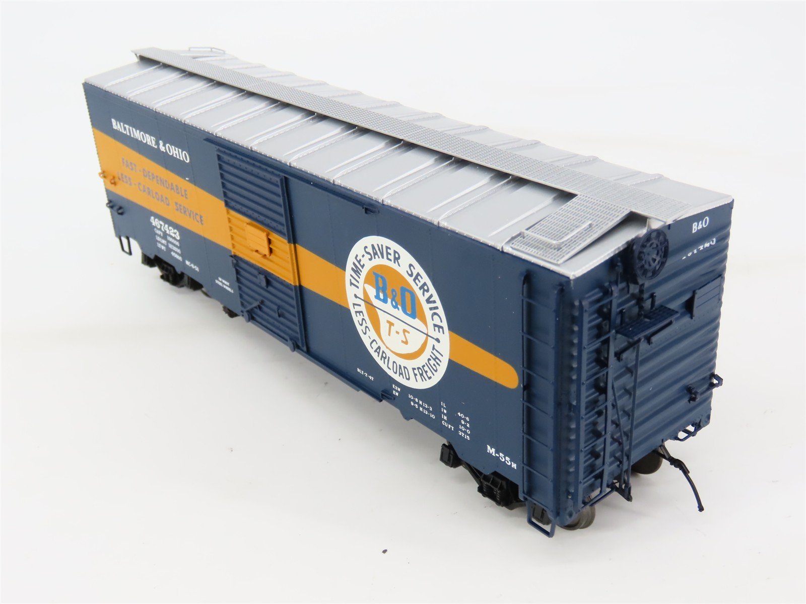 O Scale 2-Rail InterMountain 25146S-04 B&O Time-Saver 40' Box Car #467423