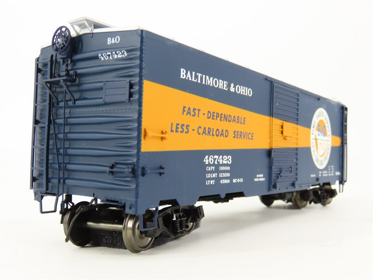 O Scale 2-Rail InterMountain 25146S-04 B&amp;O Time-Saver 40&#39; Box Car #467423