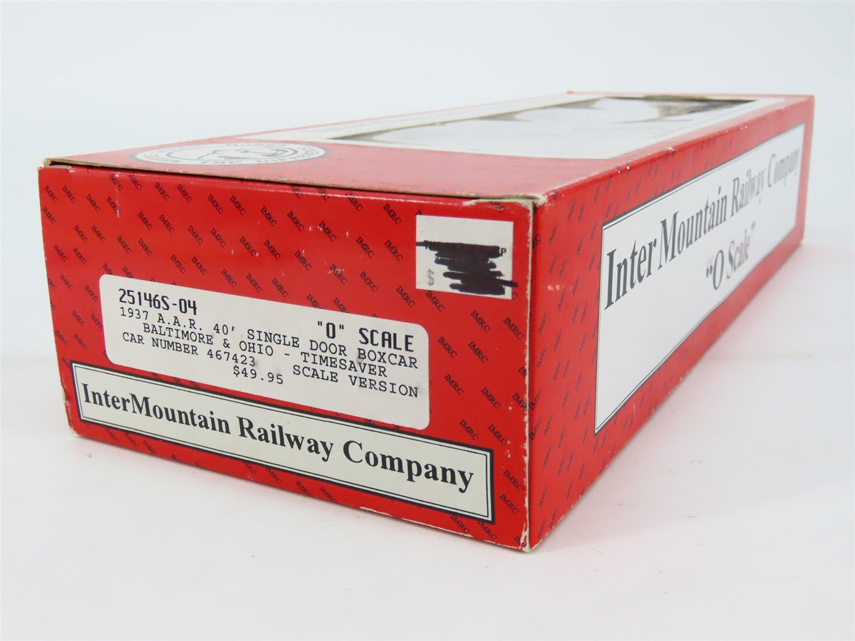 O Scale 2-Rail InterMountain 25146S-04 B&amp;O Time-Saver 40&#39; Box Car #467423
