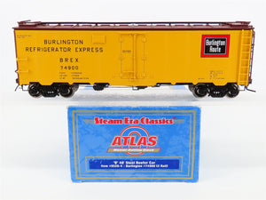 O Scale 2-Rail Atlas 9520-4 BREX Burlington Refrigerator Express Reefer #74900