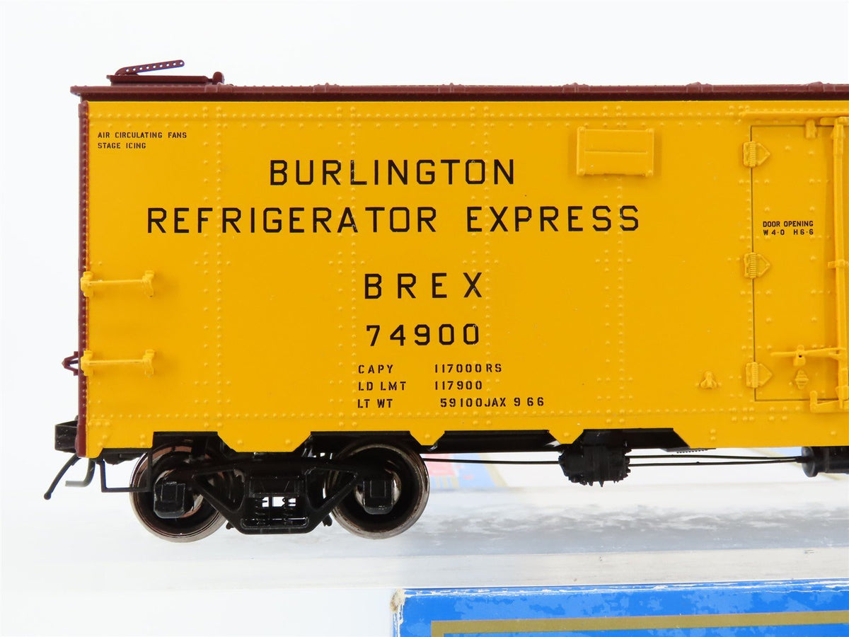 O Scale 2-Rail Atlas 9520-4 BREX Burlington Refrigerator Express Reefer #74900