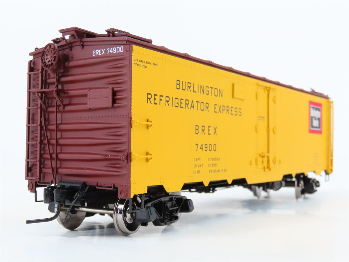 O Scale 2-Rail Atlas 9520-4 BREX Burlington Refrigerator Express Reefer #74900