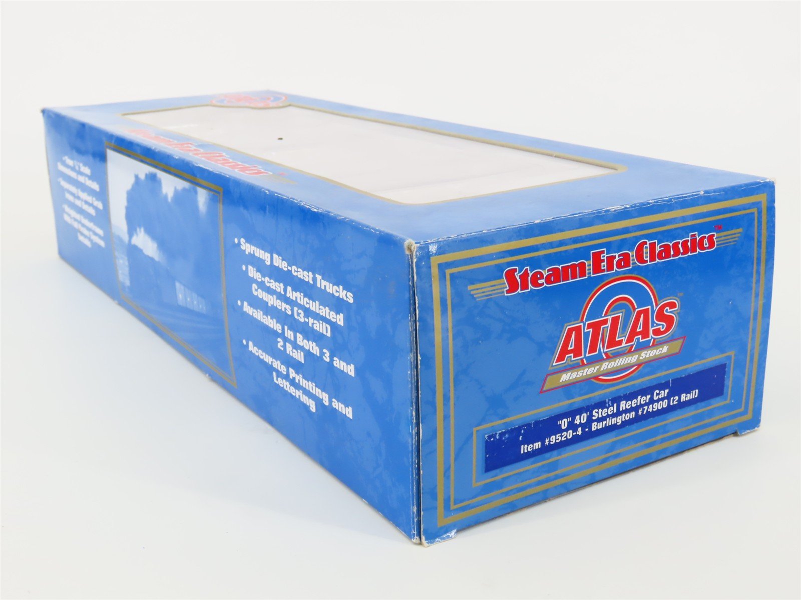 O Scale 2-Rail Atlas 9520-4 BREX Burlington Refrigerator Express Reefer #74900