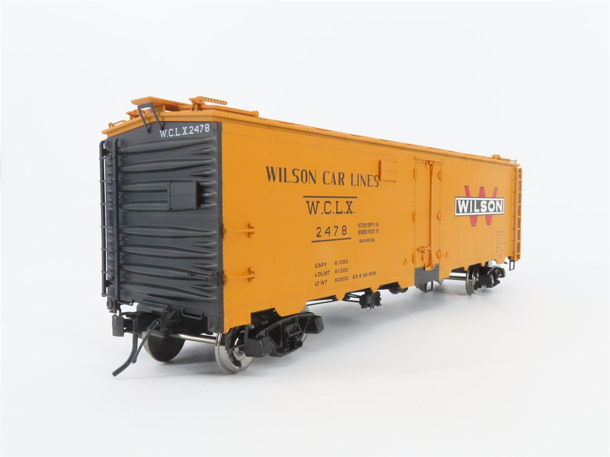 O Scale 2-Rail Atlas 9538-2 WCLX Wilson Car Lines 40&#39; Steel Reefer Car #2478