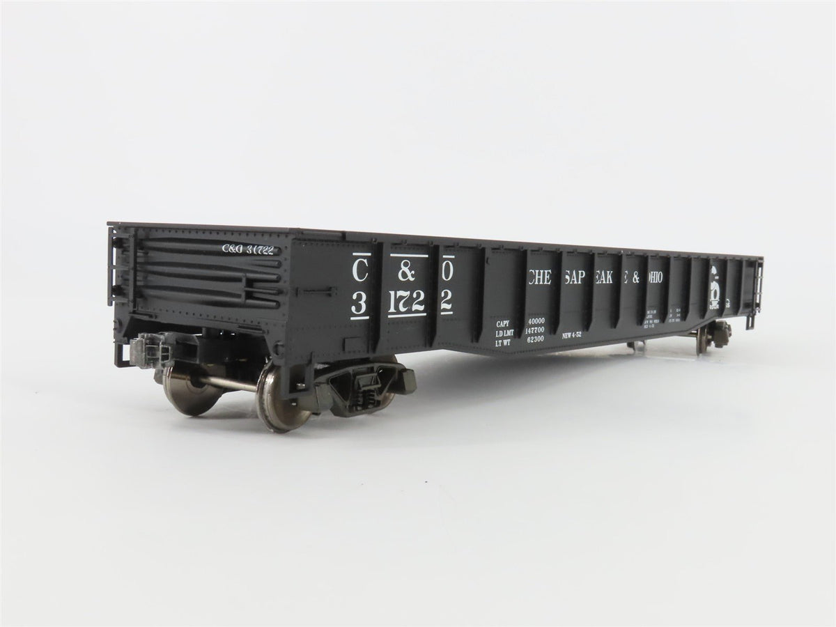 O Scale 2-Rail Atlas Trainman 0676-2 C&amp;O Chesapeake &amp; Ohio 52&#39; Gondola #31722