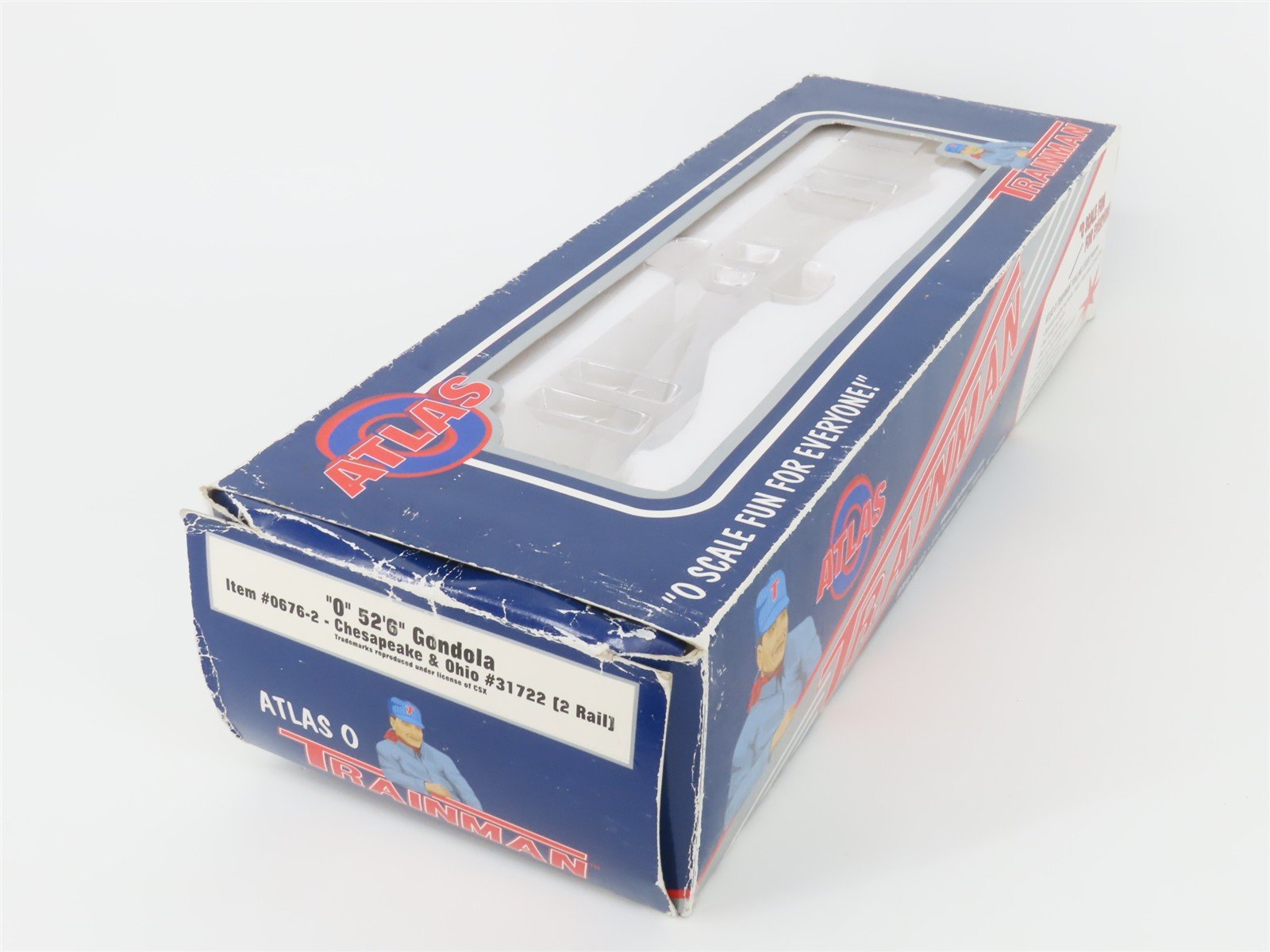 O Scale 2-Rail Atlas Trainman 0676-2 C&O Chesapeake & Ohio 52' Gondola #31722