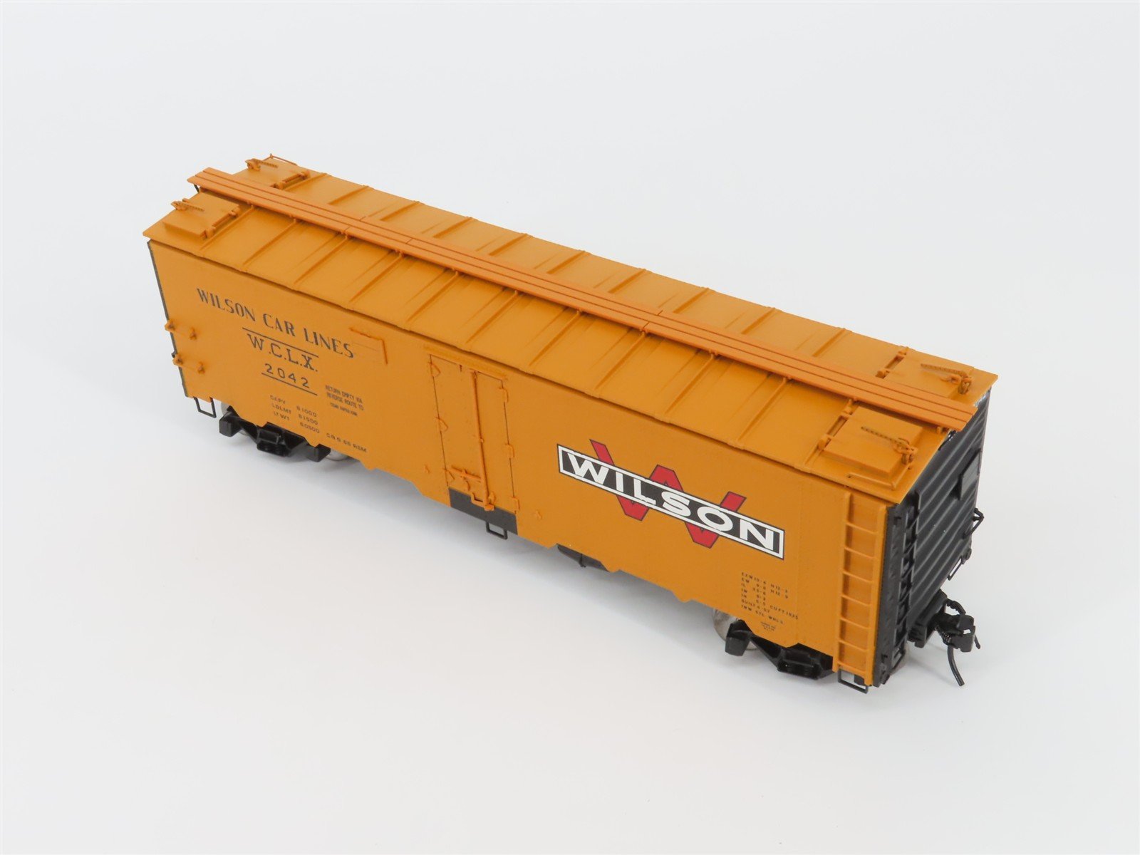 O Scale 2-Rail Atlas 9538-1 WCLX Wilson Car Lines 40' Steel Reefer Car #2042